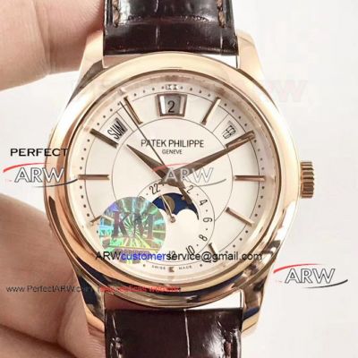 Perfect Replica AAA KM Factory Patek Philippe Geneve White Face Swiss Watch